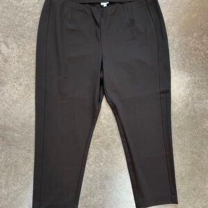 J. Jill women’s Elegant Brown Dress Pants Ponte slim leg 4X